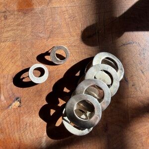 Metal Pointus bracelet and earrings